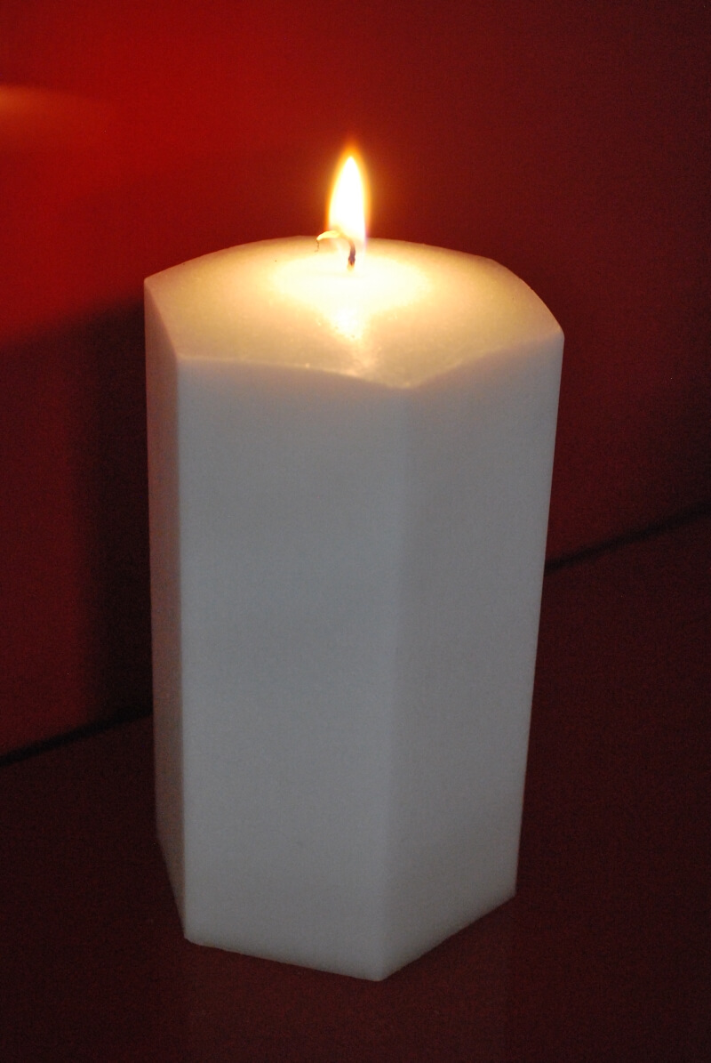 Εξάγωνο κερί ύψους 14 εκ. 