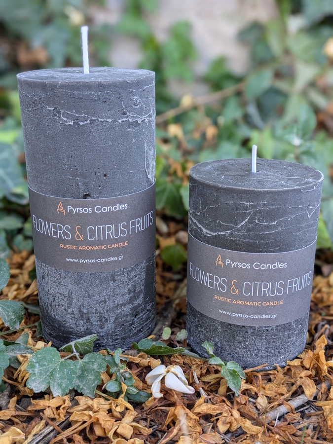 κερί ρουστίκ πορτοκάλι & κανέλα κερί ρουστίκ πορτοκάλι & κανέλα