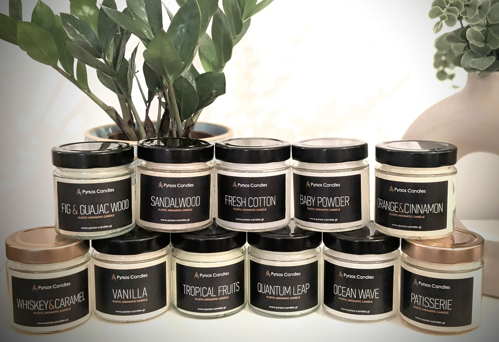 Αρωματικά Κεριά σε Γυάλινο Βαζάκι Αρωματικά Κεριά σε Γυάλινο Βαζάκι